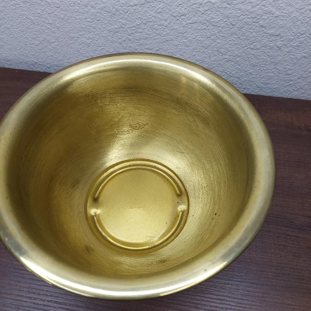 Vintage Solid Brass Bowl Floral‎